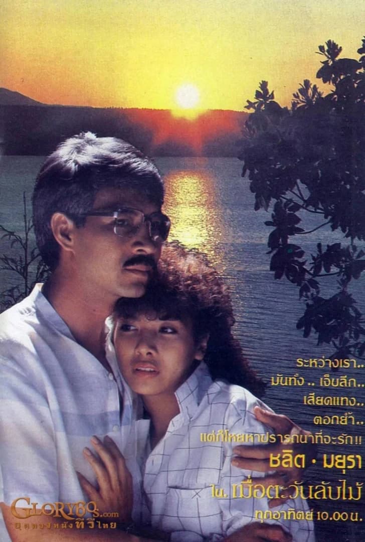 Poster of เมื่อตะวันลับไม้ as background