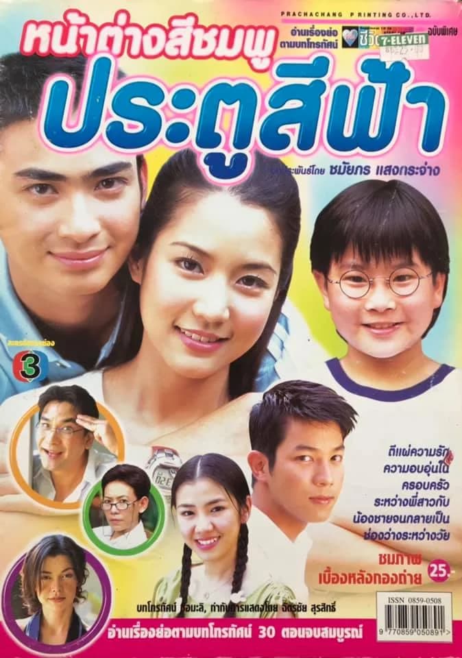 Poster of หน้าต่างสีชมพู ประตูสีฟ้า as background