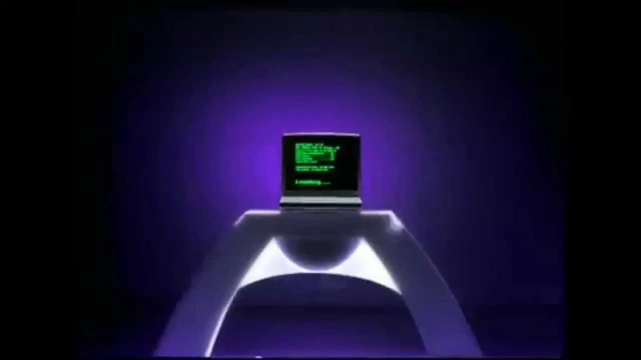 โปสเตอร์ภาพยนตร์ Mega Universe Computer (ภาพยนตร์โฆษณา) ใช้เป็นพื้นหลัง