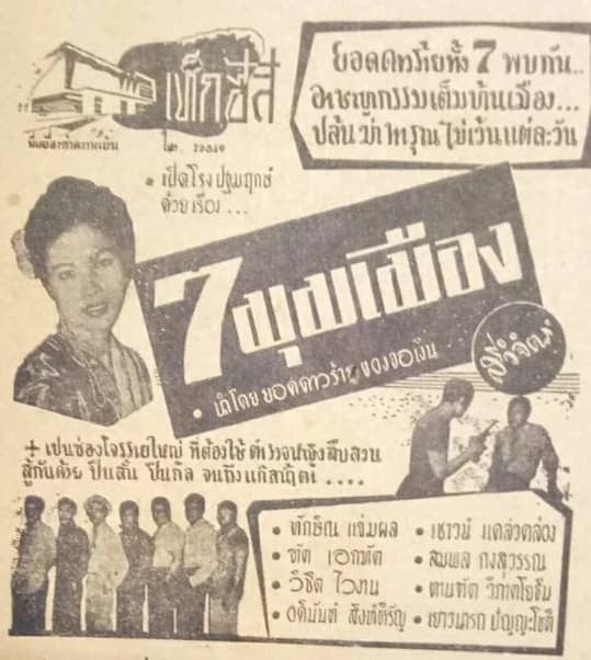 โปสเตอร์ภาพยนตร์ 7 มุมเมือง ใช้เป็นพื้นหลัง