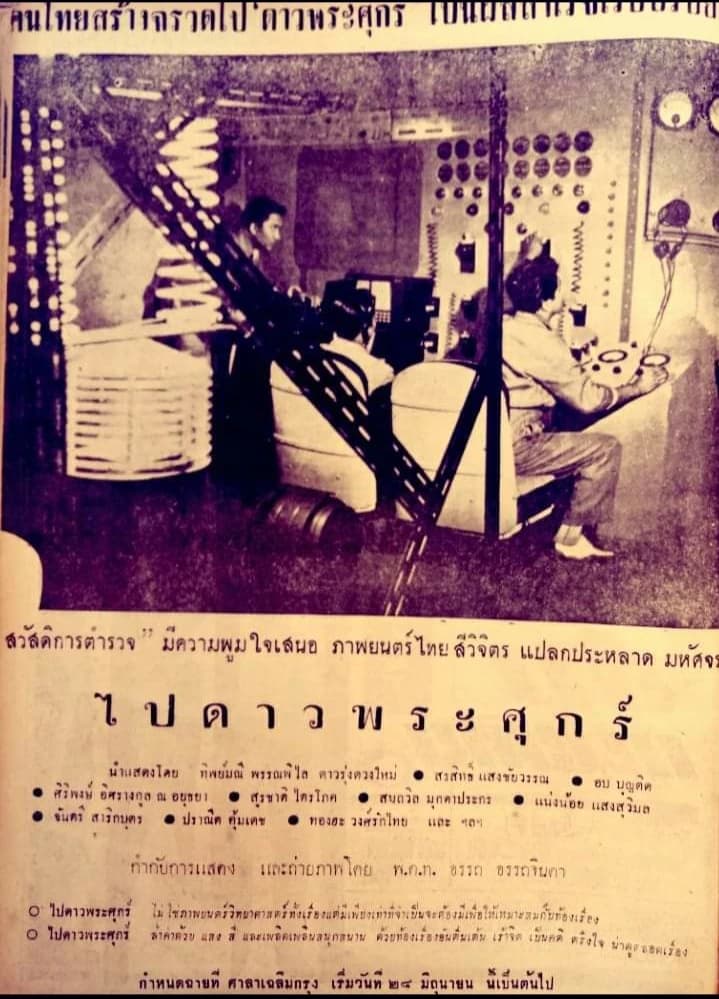 โปสเตอร์ภาพยนตร์ ไปดาวพระศุกร์ ใช้เป็นพื้นหลัง