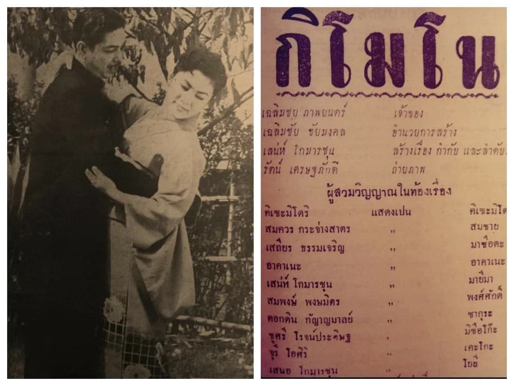 โปสเตอร์ภาพยนตร์ กิโมโน ใช้เป็นพื้นหลัง