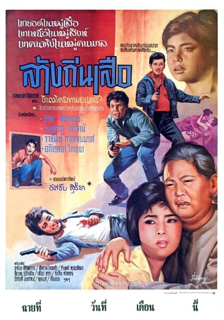 โปสเตอร์ภาพยนตร์ ล้างถิ่นเสือ ใช้เป็นพื้นหลัง
