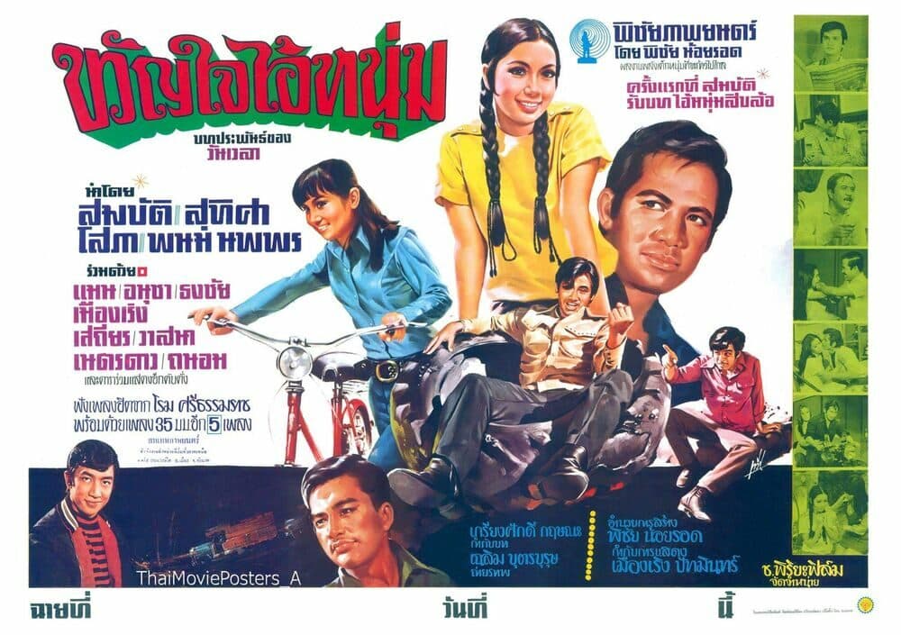 โปสเตอร์ภาพยนตร์ ขวัญใจไอ้หนุ่ม ใช้เป็นพื้นหลัง