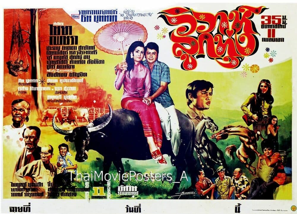 โปสเตอร์ภาพยนตร์ วิวาห์ลูกทุ่ง ใช้เป็นพื้นหลัง