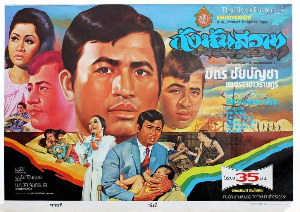 โปสเตอร์ภาพยนตร์ กังหันสวาท ใช้เป็นพื้นหลัง