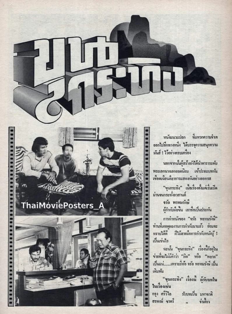 โปสเตอร์ภาพยนตร์ ขุนกระทิง ใช้เป็นพื้นหลัง