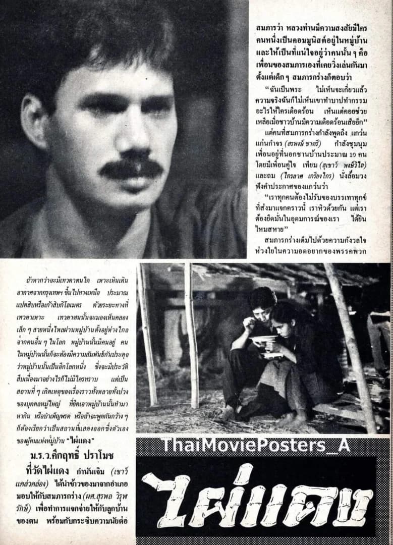 โปสเตอร์ภาพยนตร์ ไผ่แดง ใช้เป็นพื้นหลัง