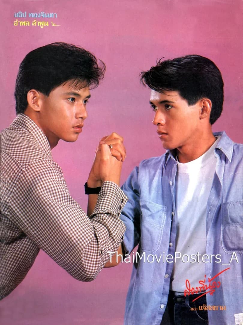 โปสเตอร์ภาพยนตร์ สองพี่น้อง ใช้เป็นพื้นหลัง