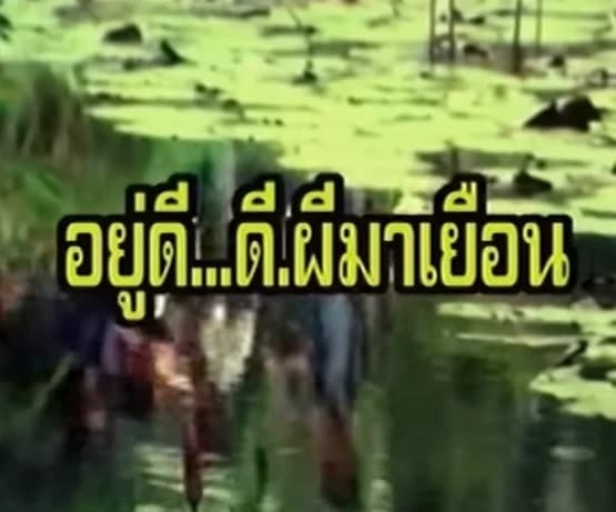 โปสเตอร์ภาพยนตร์ อยู่ดีดี ผีมาเยือน ใช้เป็นพื้นหลัง