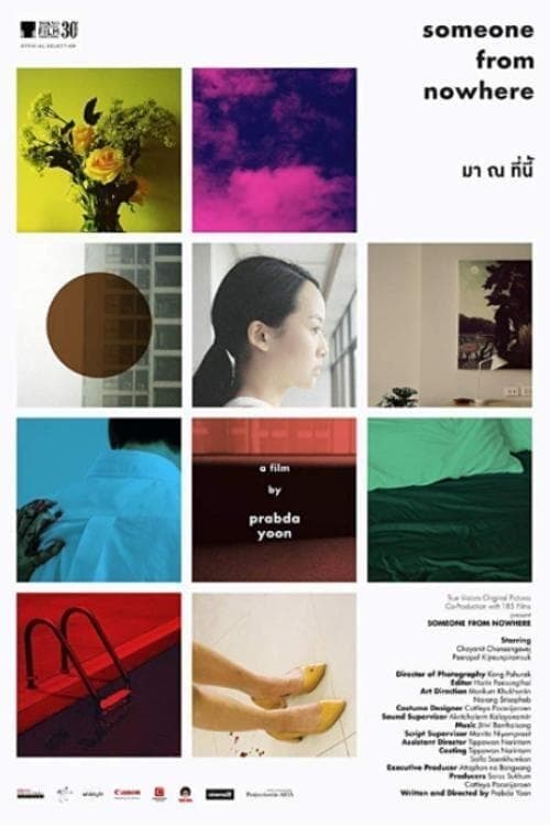 โปสเตอร์ภาพยนตร์ มา ณ ที่นี้ Someone from Nowhere ใช้เป็นพื้นหลัง