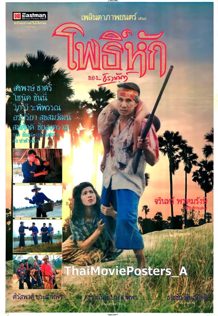 โปสเตอร์ภาพยนตร์ โพธิ์หัก ใช้เป็นพื้นหลัง