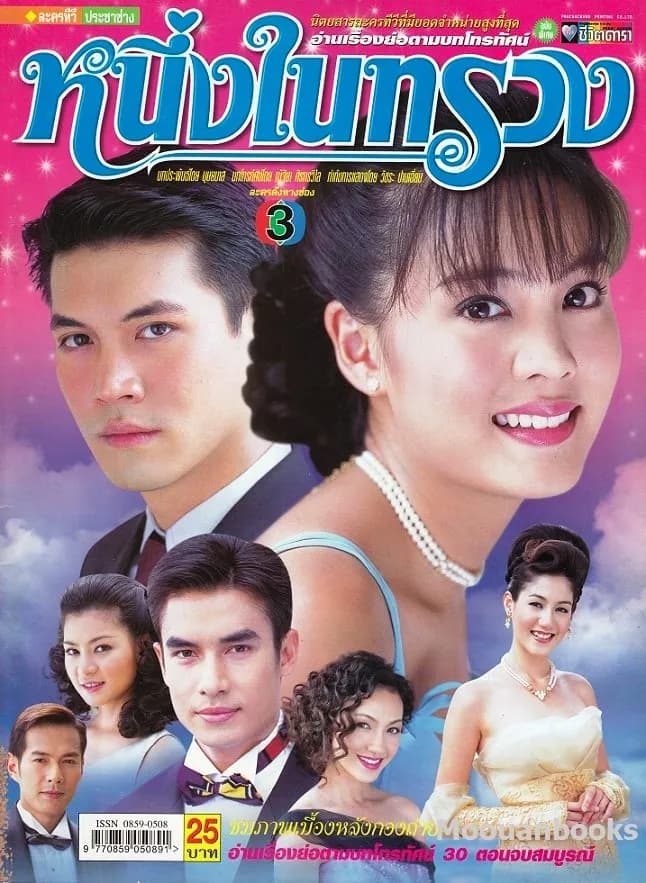 โปสเตอร์ละคร หนึ่งในทรวง ใช้เป็นพื้นหลัง