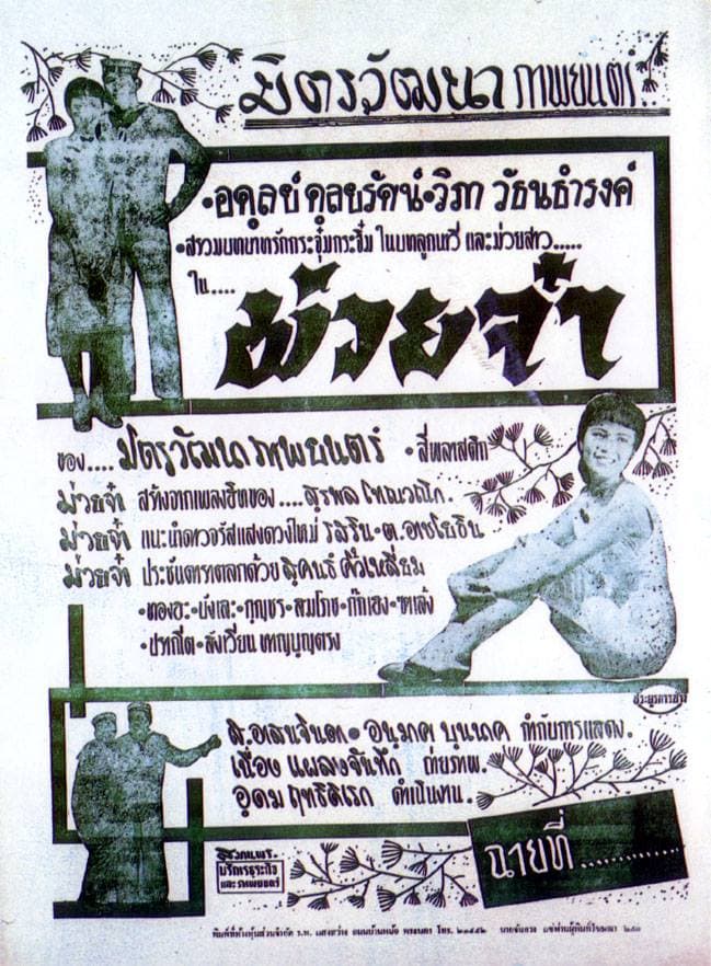 โปสเตอร์ภาพยนตร์ ม่วยจ๋า ใช้เป็นพื้นหลัง