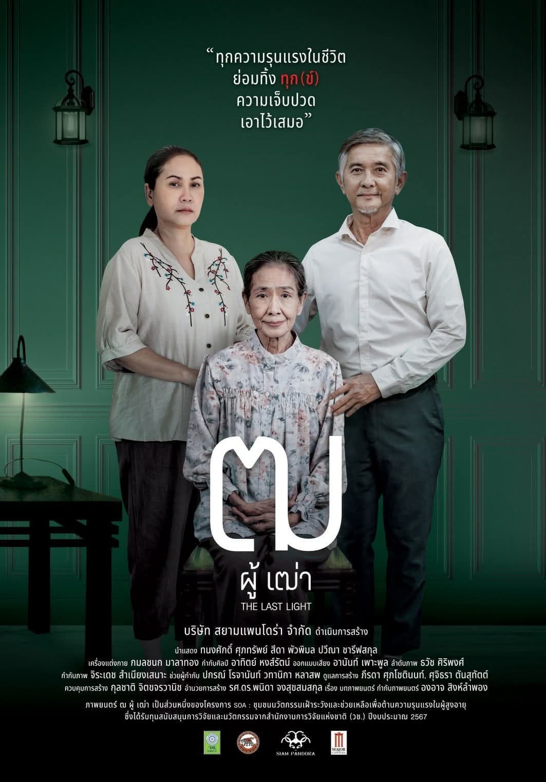 โปสเตอร์ภาพยนตร์ ฒ ผู้เฒ่า ใช้เป็นพื้นหลัง