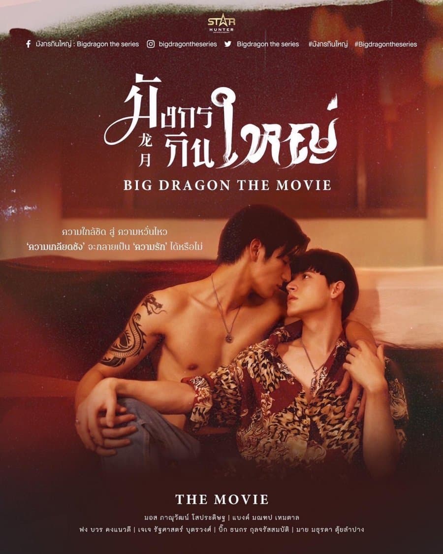 โปสเตอร์ภาพยนตร์ มังกรกินใหญ่ The Movie ใช้เป็นพื้นหลัง